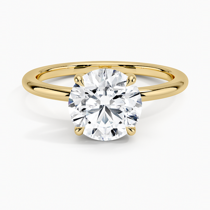 Fairmined 1.5mm Comfort Fit Ring - Round Center Stone