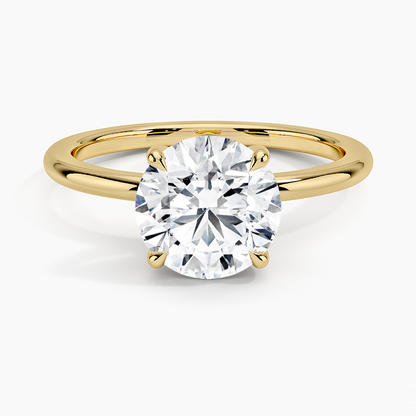 Fairmined 1.5mm Comfort Fit Ring - Round Center Stone