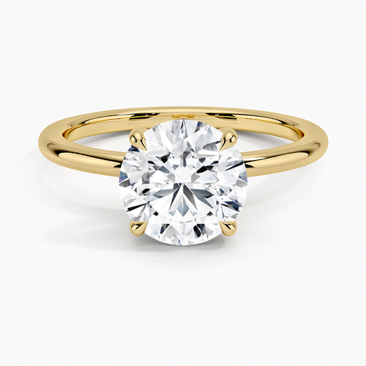 Fairmined 1.5mm Comfort Fit Ring - Round Center Stone