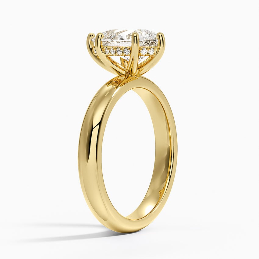 Sydney Perfect Fit Halo 3mm Diamond Ring - Pear Center Stone