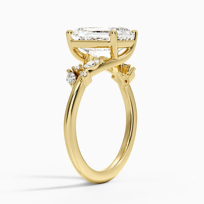 Arden Diamond Ring (1/6 ct. tw.) - Emerald Cut Center Stone