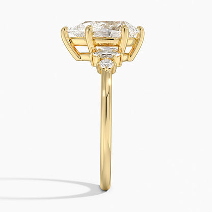 Miroir Diamond Ring - Pear Cut Center Stone