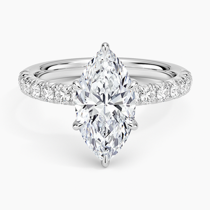 Luxe Amelie Diamond Ring (3/8 ct. tw.) - Marquise Center Stone