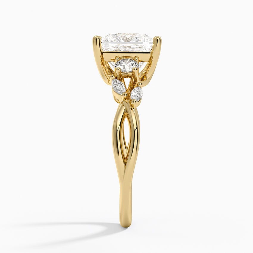 Willow Three Stone Diamond Ring (1/3 ct. tw.) - Princess Cut Center Stone
