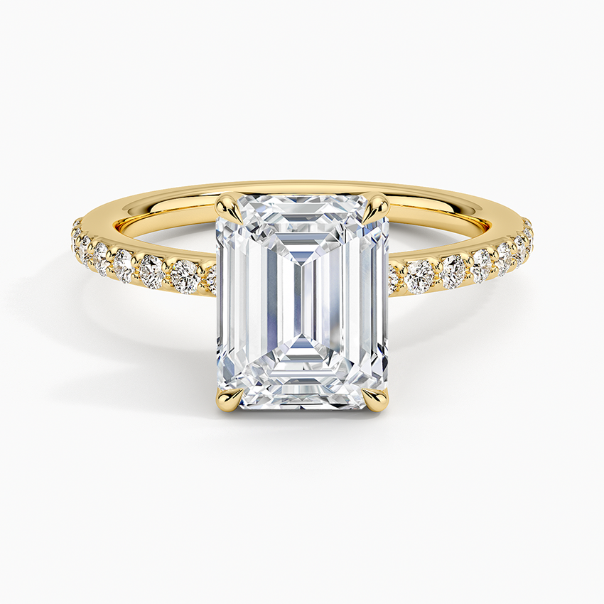 Luxe Elodie Diamond Ring (1/4 ct. tw.) - Emerald Cut Center Stone