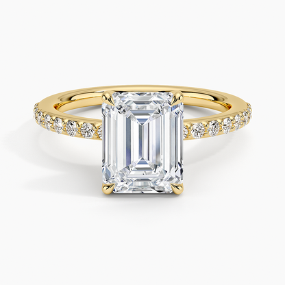 Luxe Elodie Diamond Ring (1/4 ct. tw.) - Emerald Cut Center Stone
