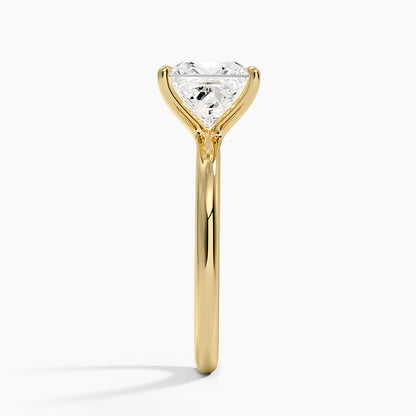 Manon Solitaire Ring - Princess Cut Center Stone
