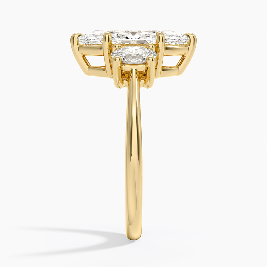 Oval-Cut Three Stone Diamond Ring (1/2 ct. tw.) - Marquise Center Stone