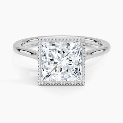 Margot Bezel Ring - Princess Cut Center Stone