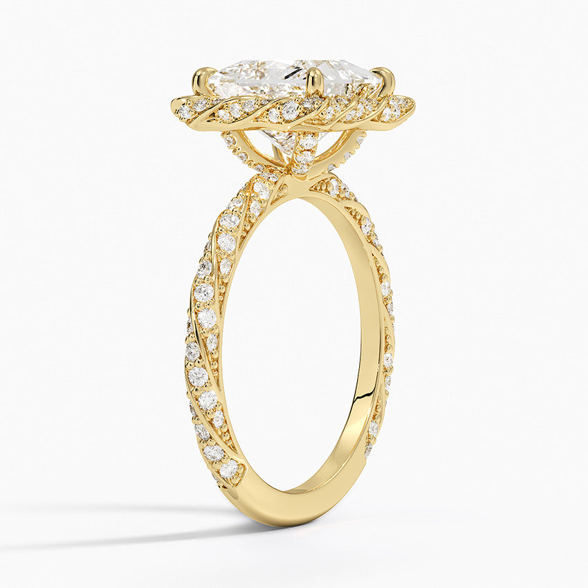 Nova Halo Diamond Ring (1/2 ct. tw.) - Princess Cut Center Stone