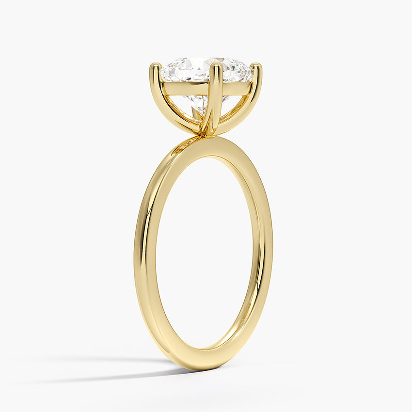 Perfect Fit 1.4mm Solitaire Ring - Cushion Cut Center Stone