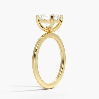 Perfect Fit 1.4mm Solitaire Ring - Cushion Cut Center Stone