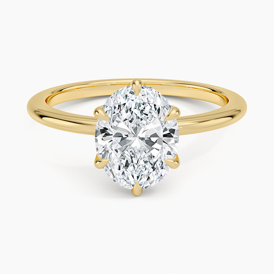 Petite Esme 1.5mm Ring - Oval Center Stone