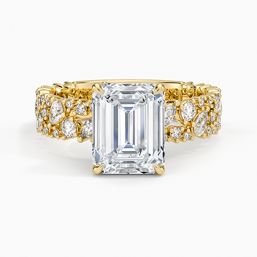 Glacé Diamond Ring (3/4 ct. tw.) - Emerald Cut Center Stone