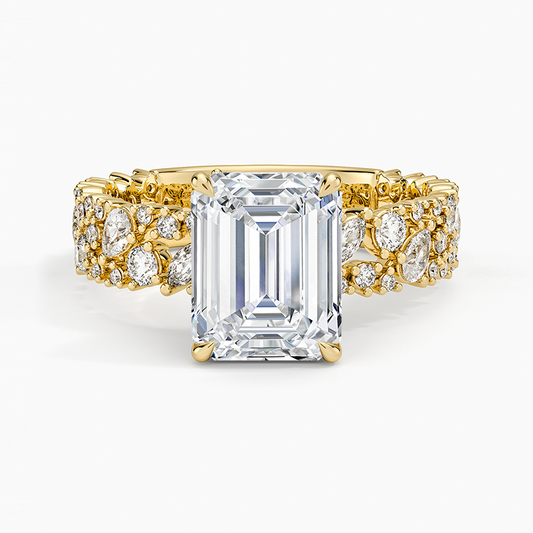 Glacé Diamond Ring (3/4 ct. tw.) - Emerald Cut Center Stone