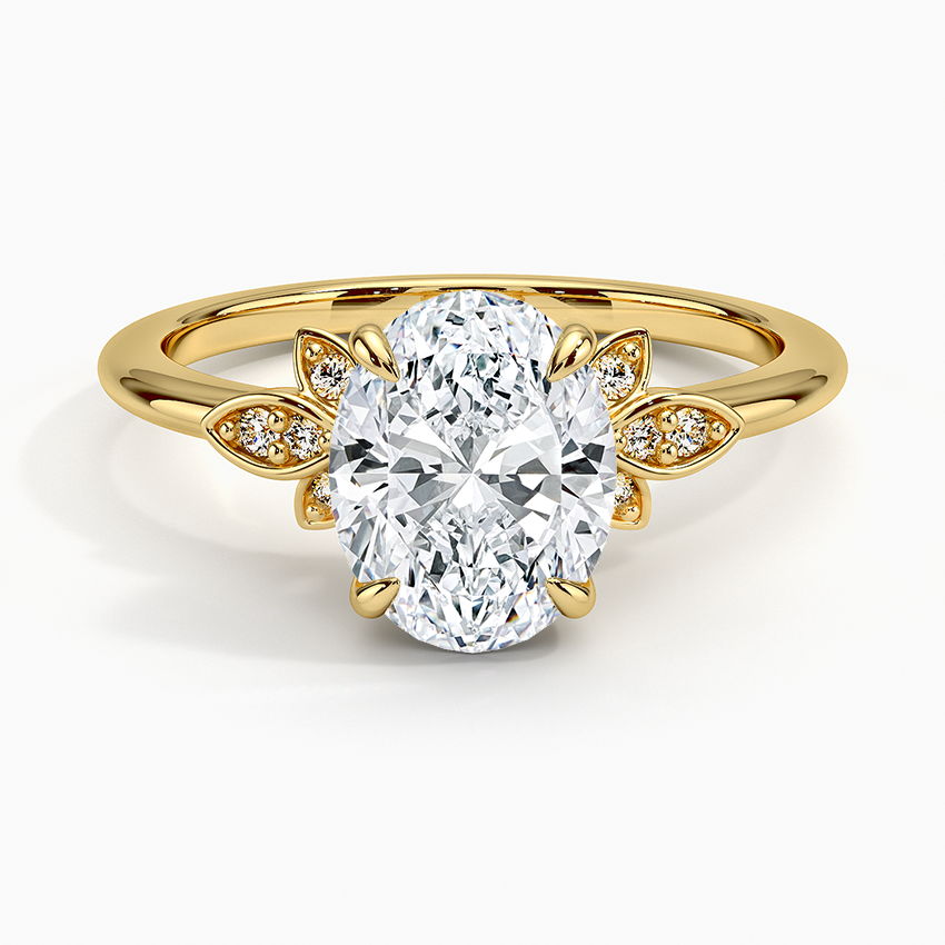 Fiore Diamond Ring - Oval Center Stone