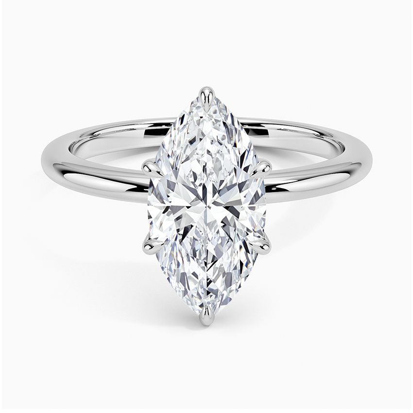 Esme Hidden Halo Diamond Ring - Marquise Center Stone