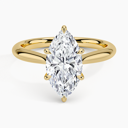 Catalina Solitaire Ring - Marquise Center Stone