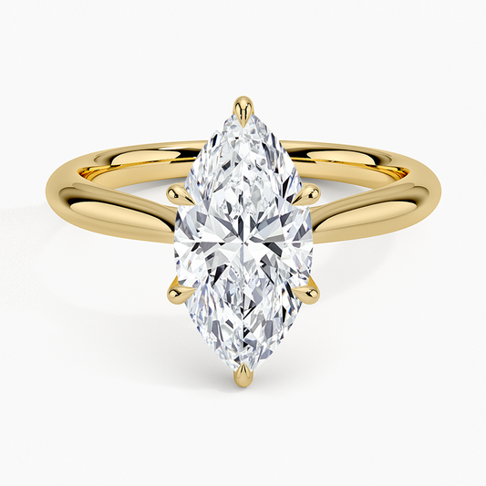 Catalina Solitaire Ring - Marquise Center Stone
