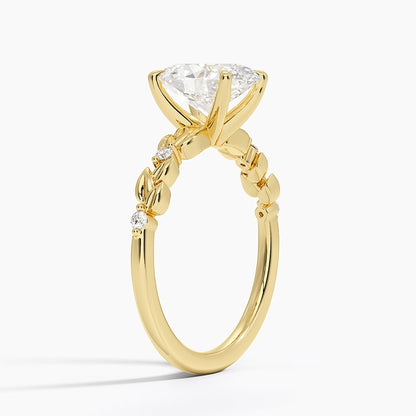 Briar Diamond Ring - Oval Cut Center Stone