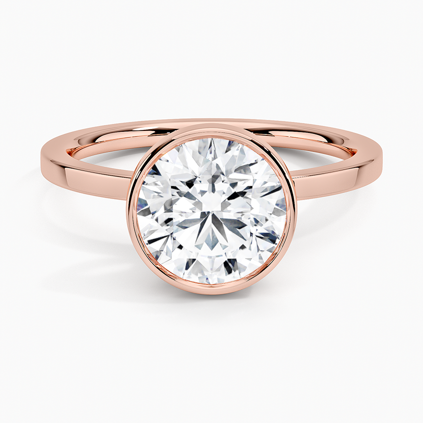 Noemi Bezel Ring - Round Center Stone