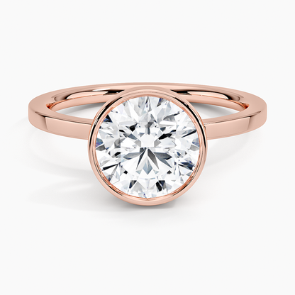 Noemi Bezel Ring - Round Center Stone