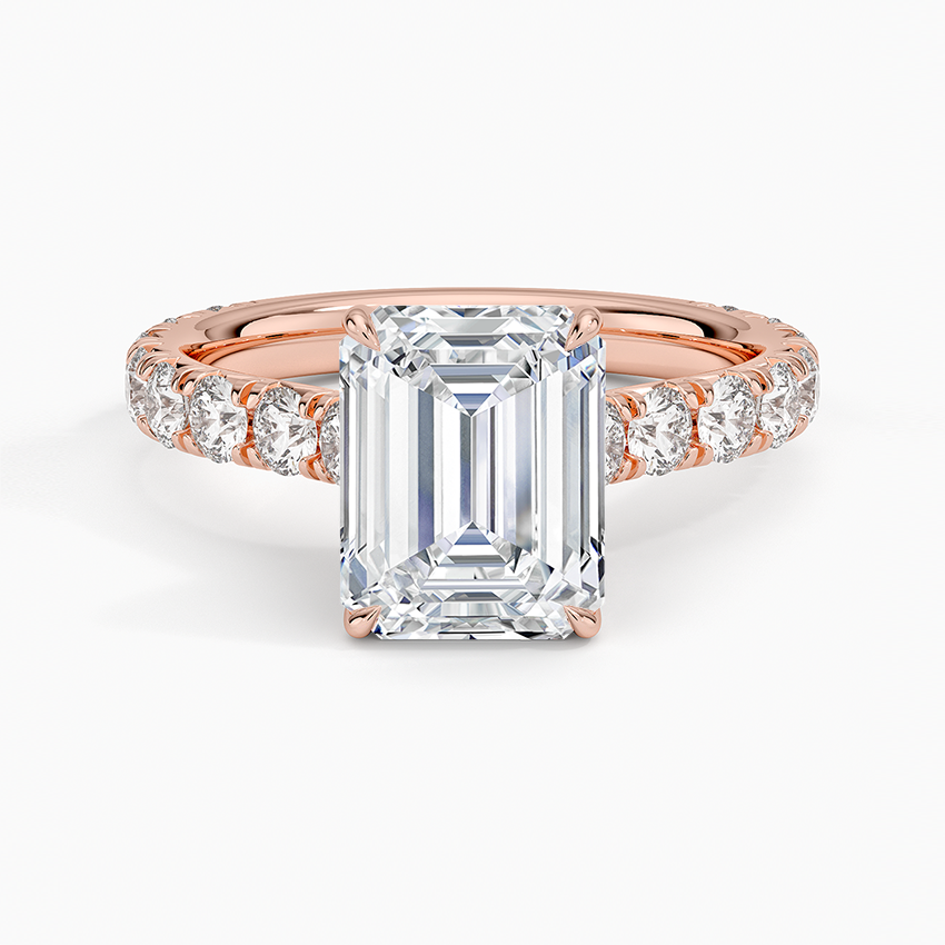 Anthology Three-Quarter Coverage Diamond Ring (7/8 ct. tw.) - Emerald Cut Center Stone