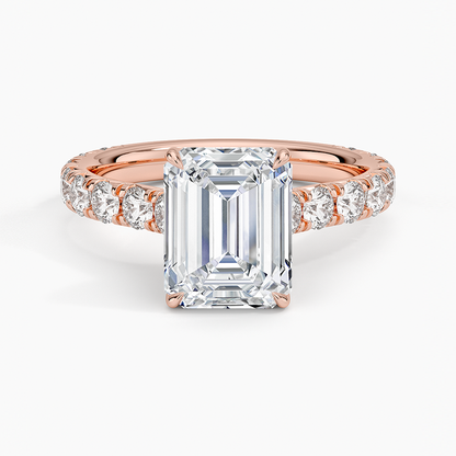 Anthology Three-Quarter Coverage Diamond Ring (7/8 ct. tw.) - Emerald Cut Center Stone