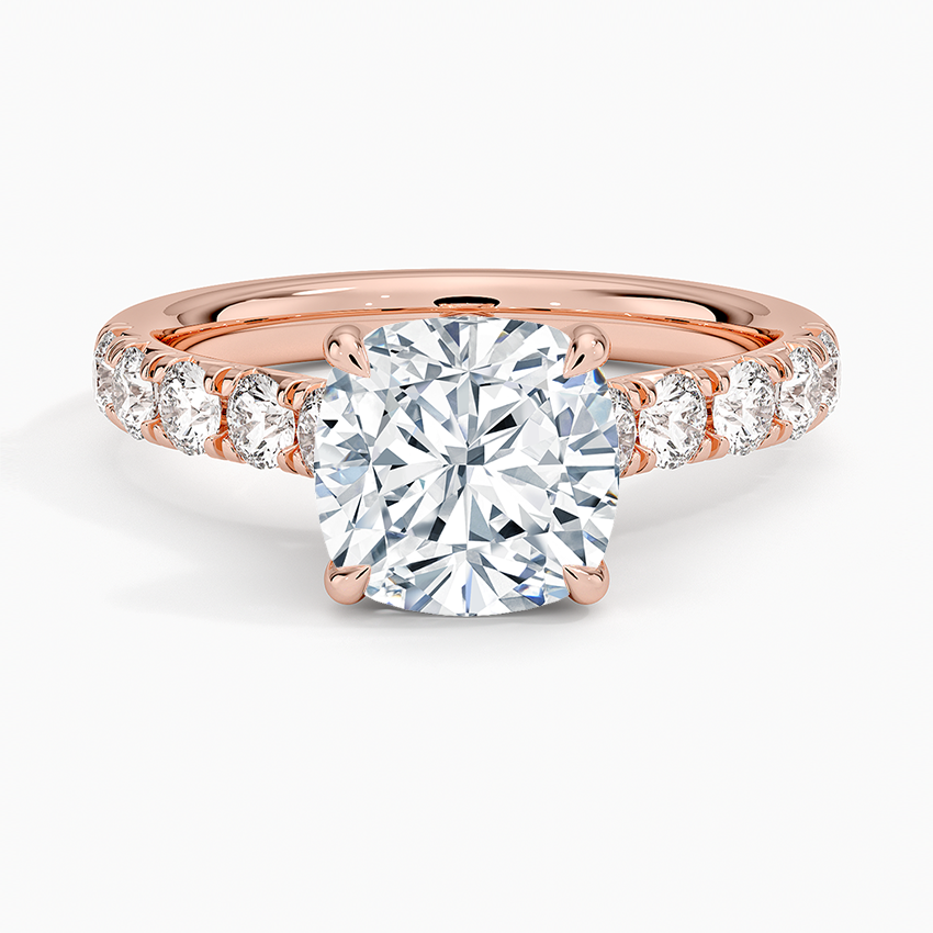 Anthology Half Coverage Diamond Ring (1/2 ct. tw.) - Cushion Cut Center Stone
