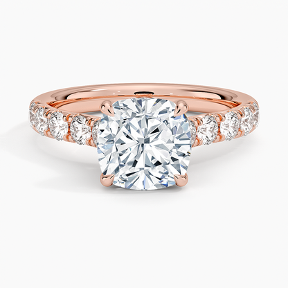 Anthology Half Coverage Diamond Ring (1/2 ct. tw.) - Cushion Cut Center Stone