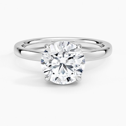 Fairmined Perfect Fit Solitaire 2mm Ring - Round Center Stone