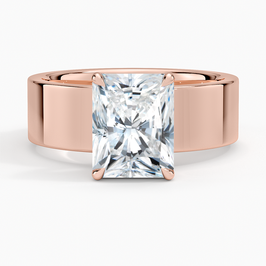 Peyton 6mm Solitaire Ring - Radiant Cut Center Stone