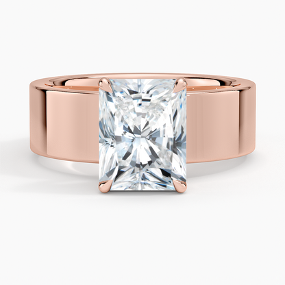 Peyton 6mm Solitaire Ring - Radiant Cut Center Stone