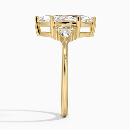 Edie Art Deco Diamond Ring (1/4 ct. tw.) - Marquise Center Stone