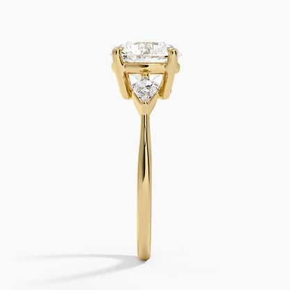 Luxe Cometa Three Stone Diamond Ring (1/3 ct. tw.) - Round Center Stone