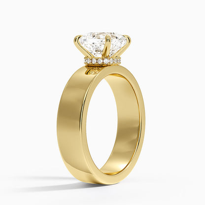 Alden Diamond Ring - Cushion Cut Center Stone