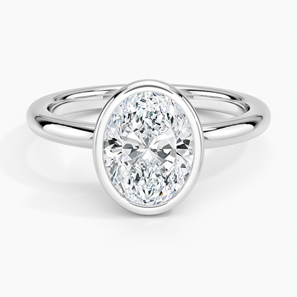 Julietta Bezel Solitaire Ring - Oval Center Stone