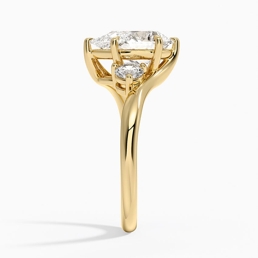 Atelier Three Stone Diamond Ring (1/3 ct. tw.) - Pear Center Stone