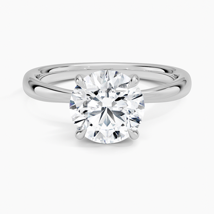 Freesia 2.7mm Solitaire Ring - Round Center Stone