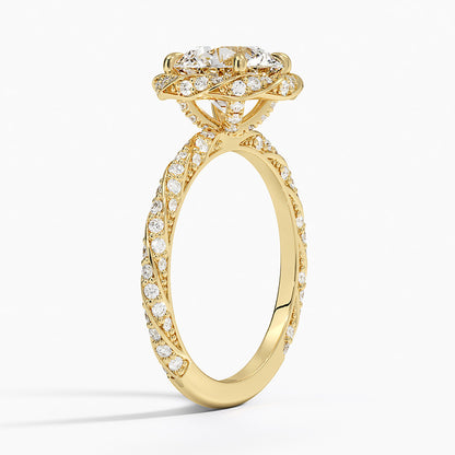 Nova Halo Diamond Ring (1/2 ct. tw.) - Round Cut Center Stone