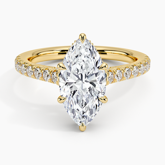Chantal Diamond Ring - Marquise Center Stone