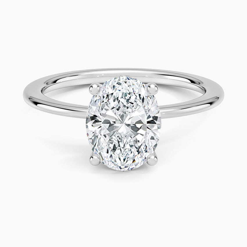 Aimee Solitaire Ring - Oval Center Stone