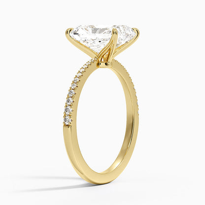Elena Diamond Ring - Radiant Cut Center Stone