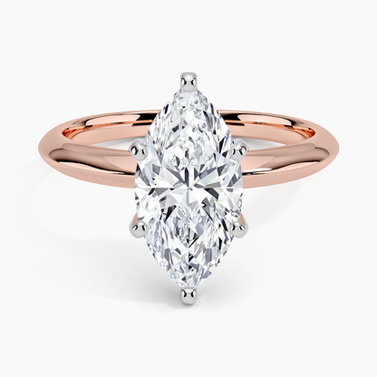 Classic Six-Prong Solitaire Ring - Marquise Center Stone