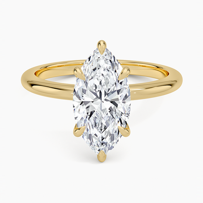 Esme 1.8mm Ring - Marquise Center Stone