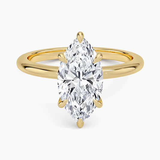 Esme 1.8mm Ring - Marquise Center Stone
