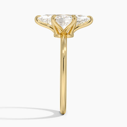 Petite Esme 1.5mm Ring - Marquise Center Stone