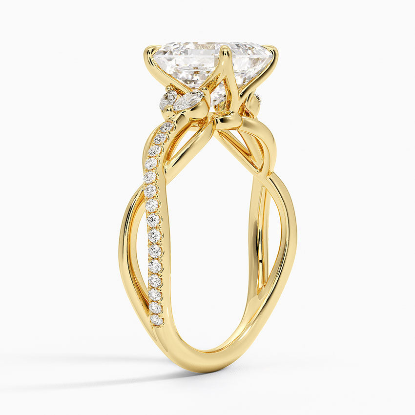 Garland Diamond Ring - Asscher Cut Center Stone