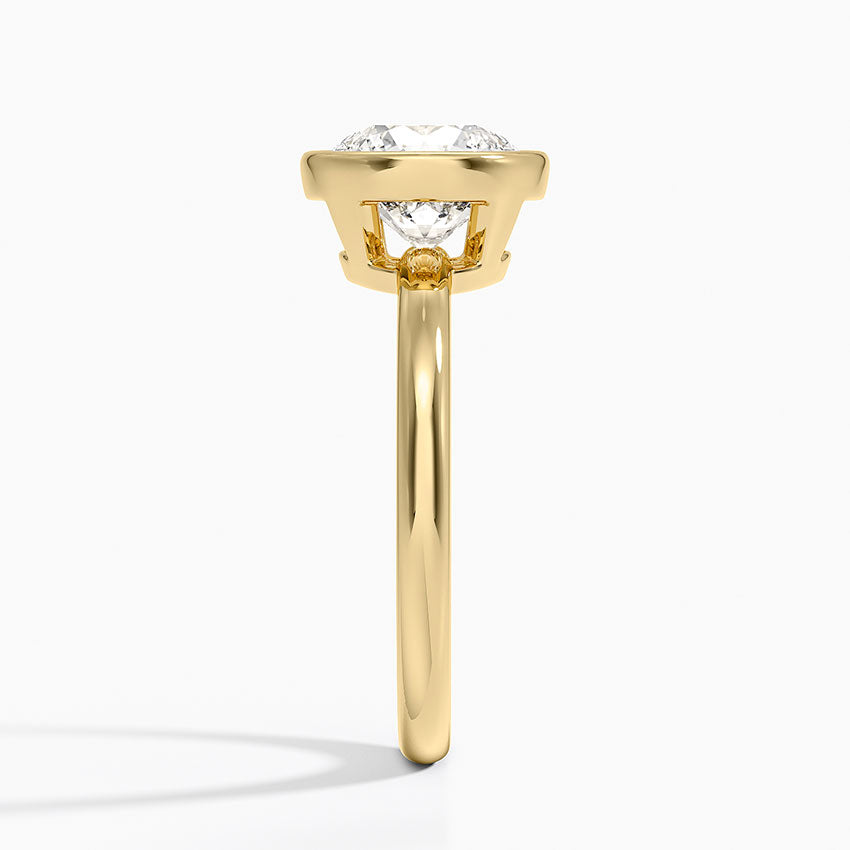 Julietta Bezel Solitaire Ring - Round Center Stone