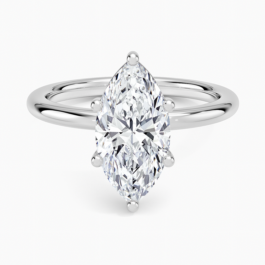 Sydney Perfect Fit 2mm Solitaire Ring - Marquise Center Stone